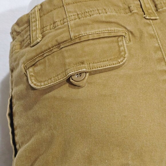 XXI ✦ Tan Cotton Shorts ✦ Mid-Rise Utility Style Neutral Summer Staple 27 EUC - Picture 4 of 9
